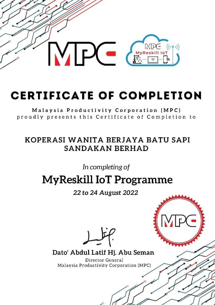 MyReskill IoT Programme — MPC (2022)