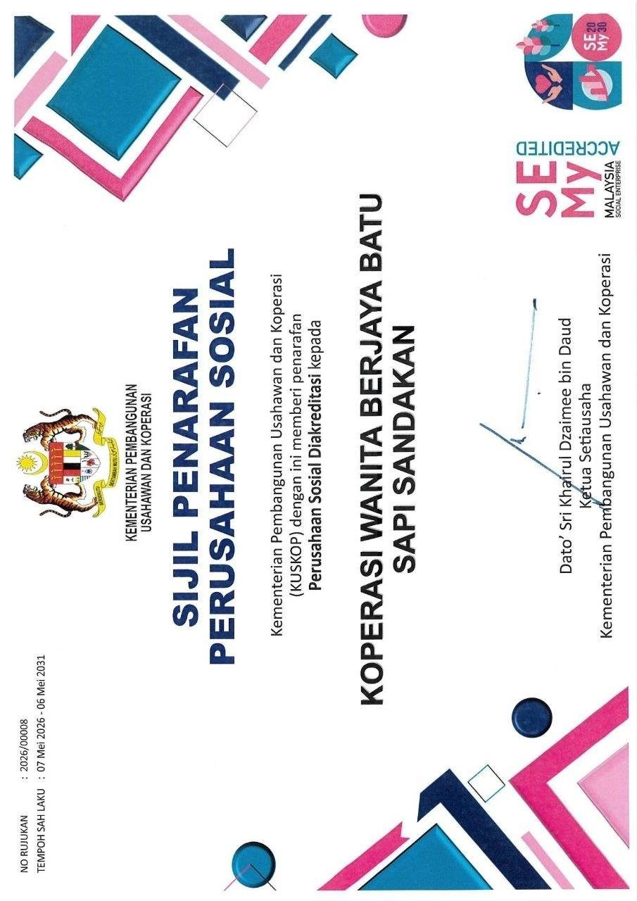 Sijil Penarafan Perusahaan Sosial (Mac 2025)